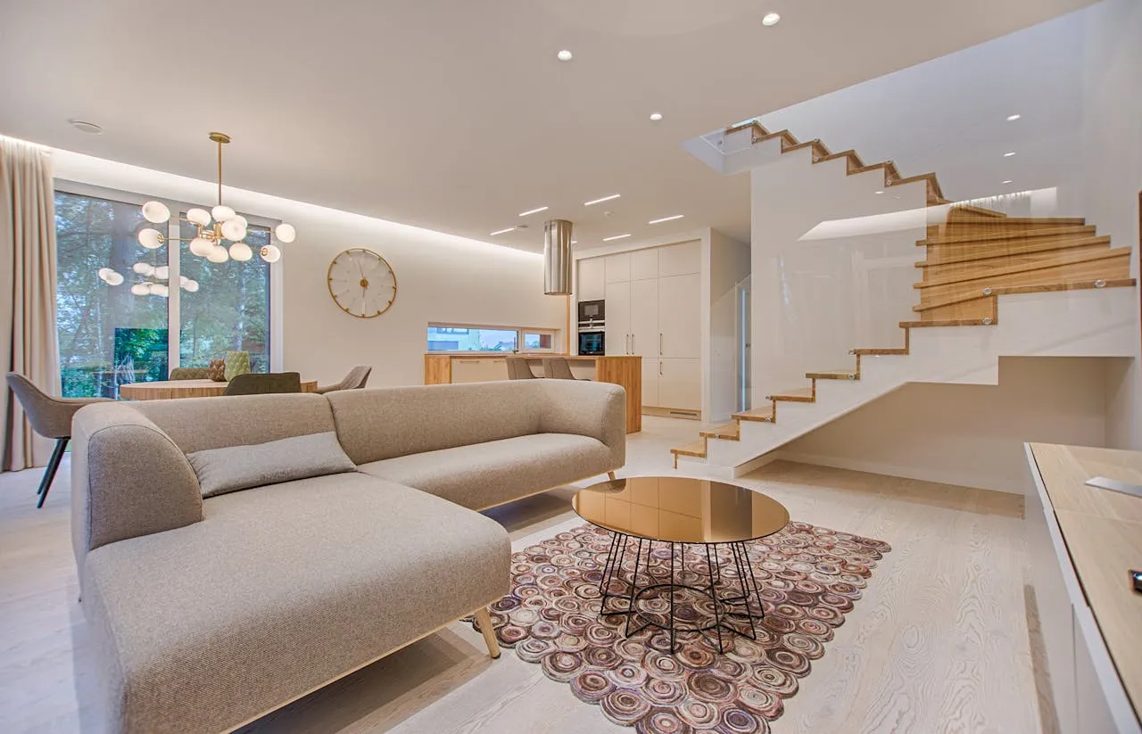 Beautifully painted and finished living space